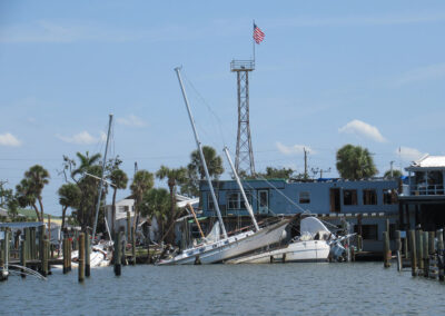 Results of the storm surge in Ft. Myers Beach