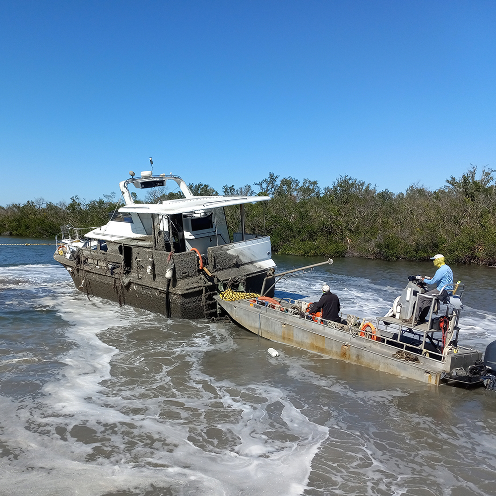 Post-Ian Damaged and Displaced Vessel Cleanup